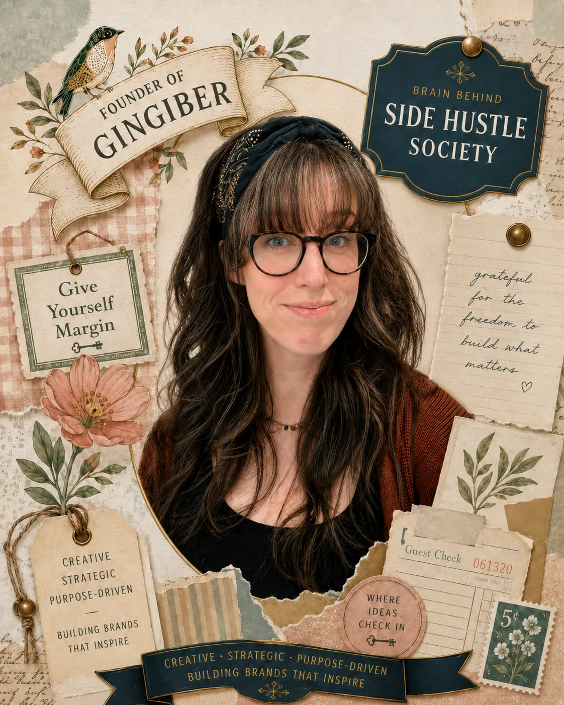 Stacie Bloomfield — founder of Gingiber and the brain behind Side Hustle Society